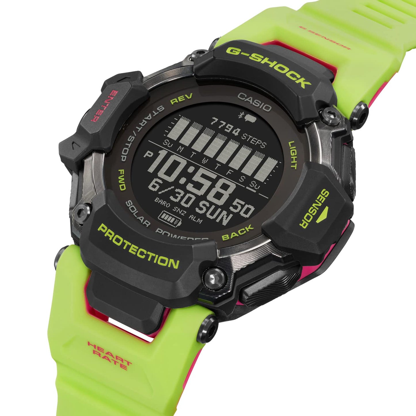Casio Reloj G-Shock Move Serie GBD-H2000 (Negro y Amarillo)