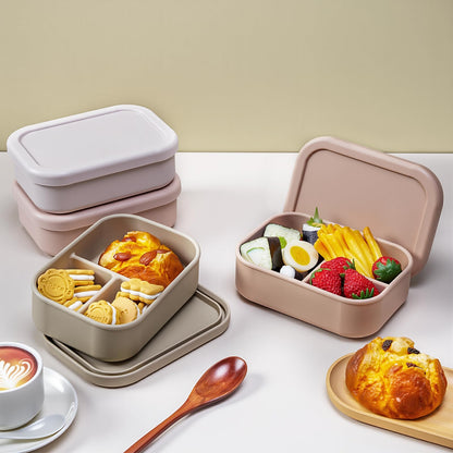 Honeydak Cajas Bento de Silicona (Paquete de 4 / Color Bohemio)