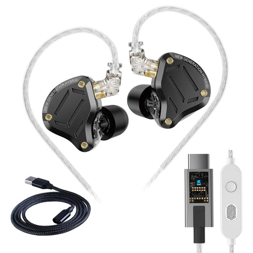 KZ Audífonos In Ear ZS10 Pro 2 USB C con Micrófono