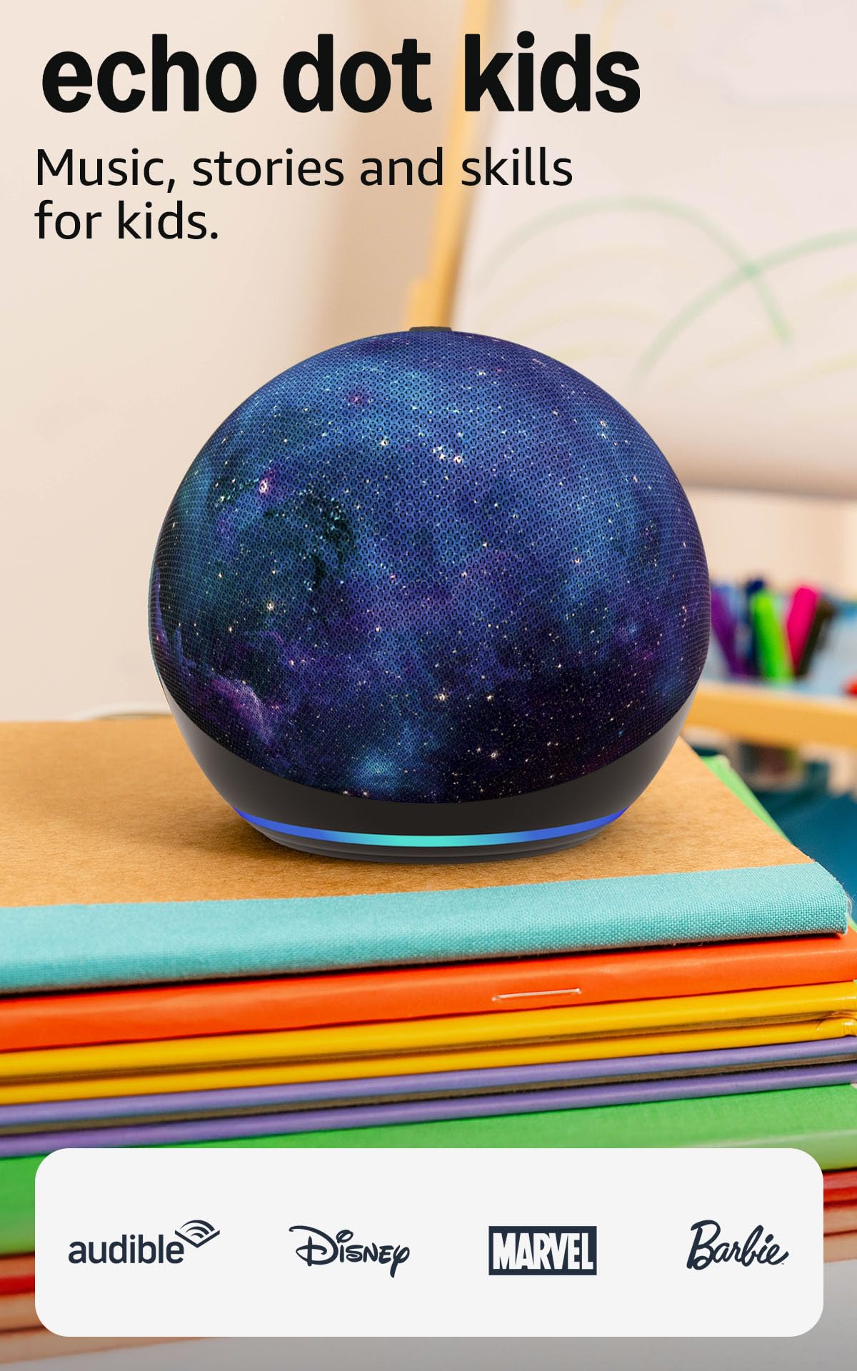 Amazon Echo Dot Kids Parlante Inteligente (Modelo Más Reciente / Stardust)