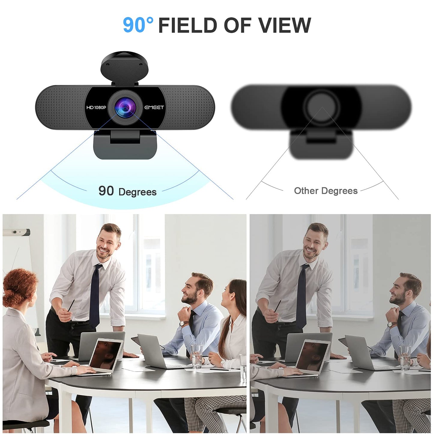 EMEET C960 Cámara Web con Micrófono (1080P)