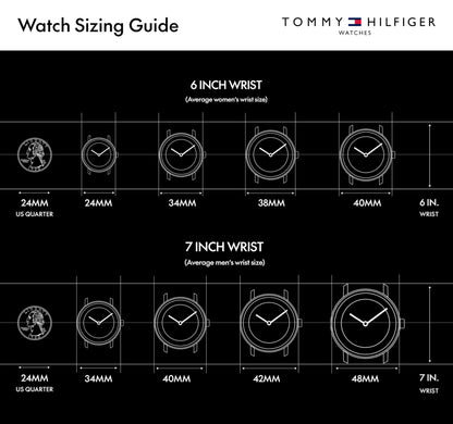 Tommy Hilfiger Reloj de Acero Inoxidable Inspirado en las Carreras (Modelo 1792083)