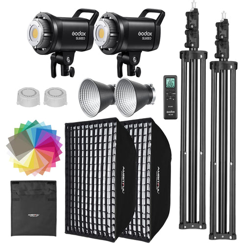 Godox Kit de Luces de Video LED SL60II-D (Paquete de 2)