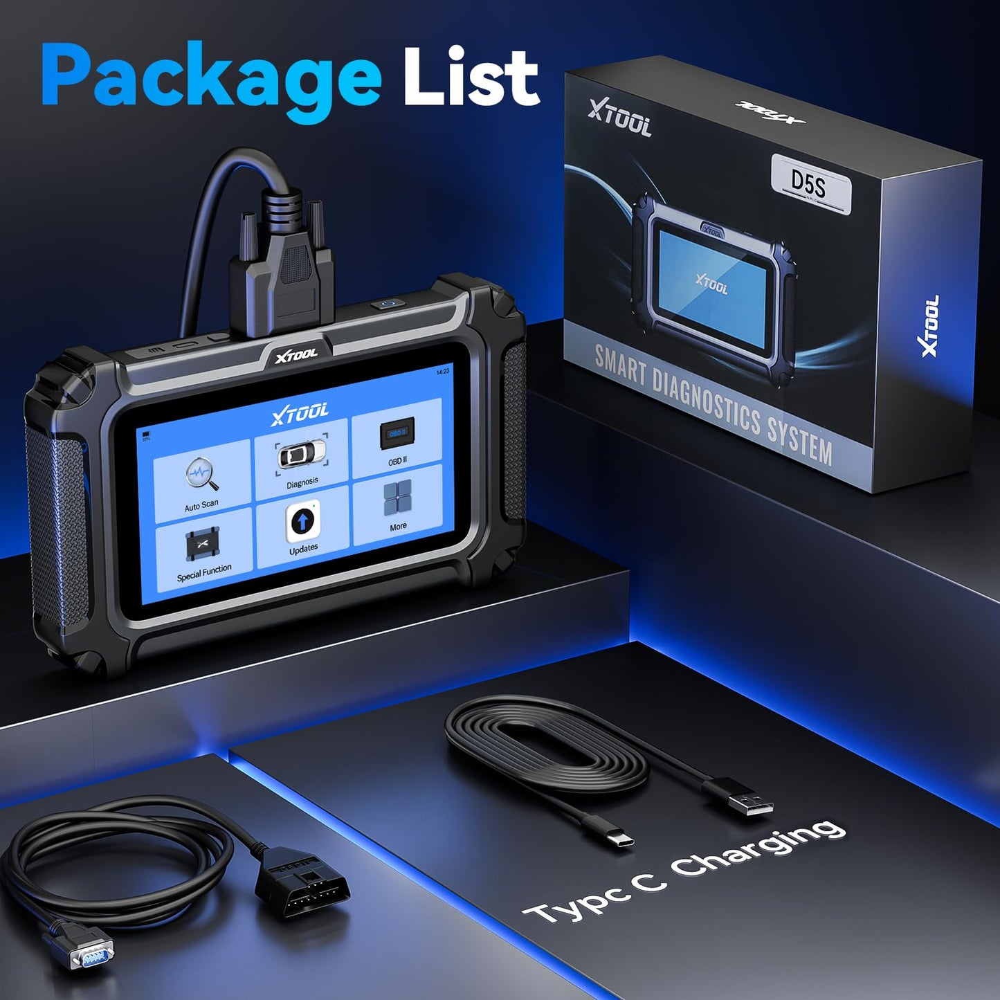 XTOOL D5S Escáner OBD2 Automotriz