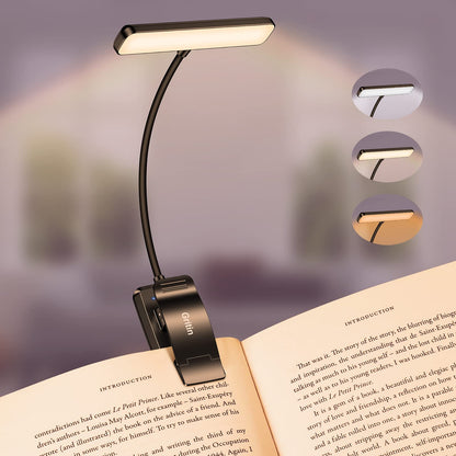 Gritin Luz de Lectura Recargable con Clip (19 LED)