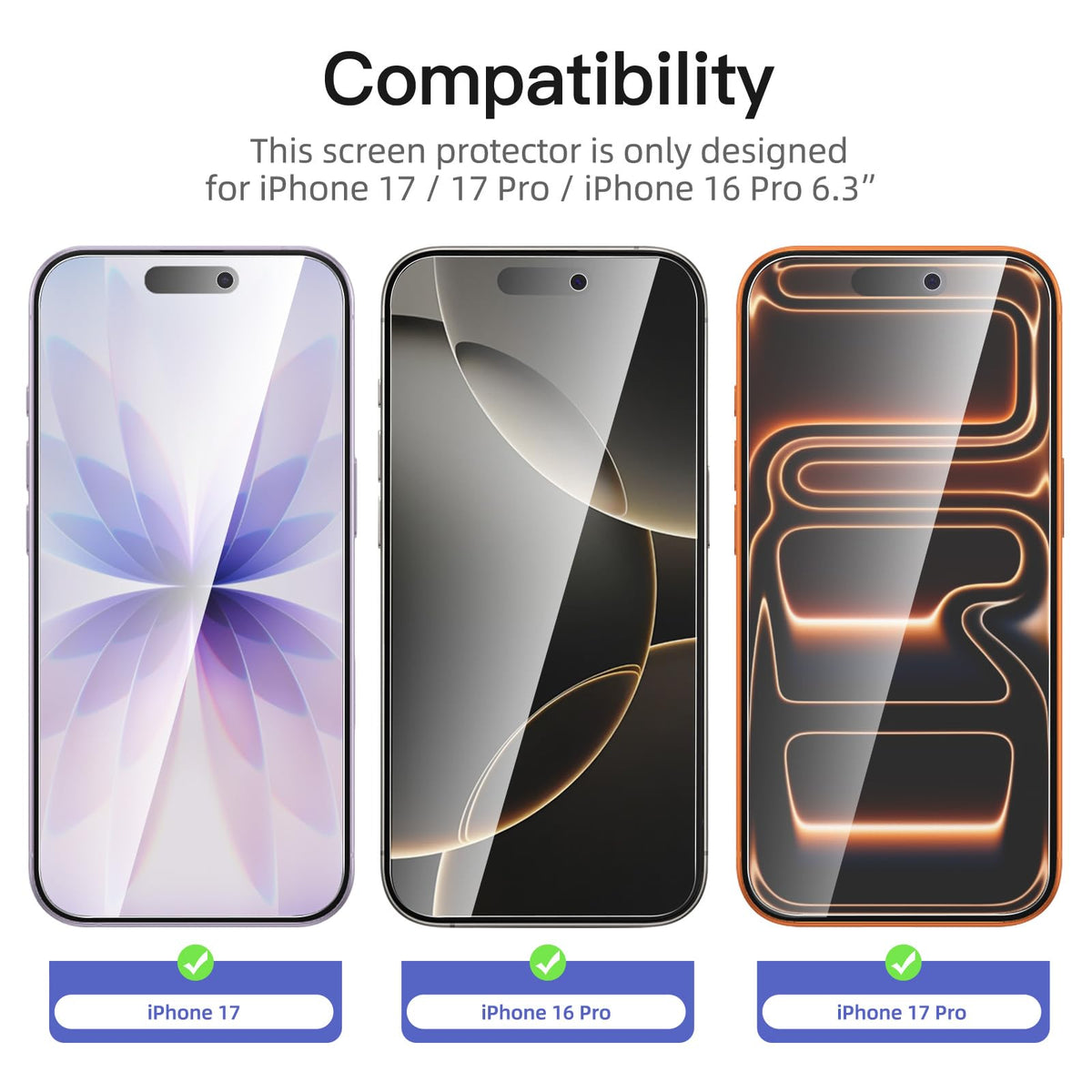 NEW'C Protector de Pantalla de Privacidad (iPhone 17 / 17 Pro / 16 Pro)