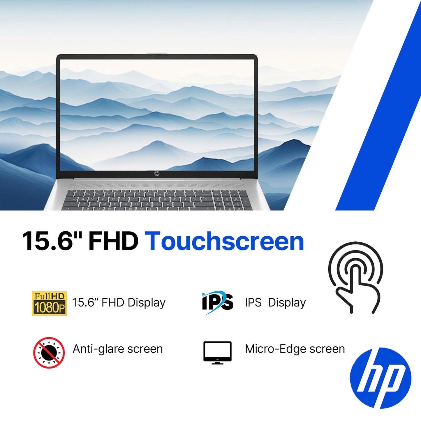 HP Laptop Táctil Pavilion 15.6" (256GB / Wi-Fi 6)