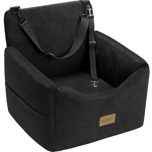 JOEJOY Asiento de Coche para Perros de hasta 35lbs (Negro)