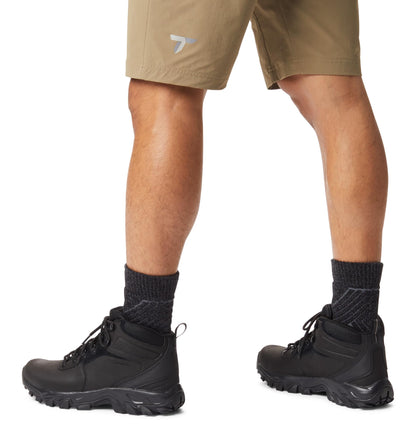Columbia Mens Newton Ridge Plus II Waterproof Hiking Boot, Black/Black