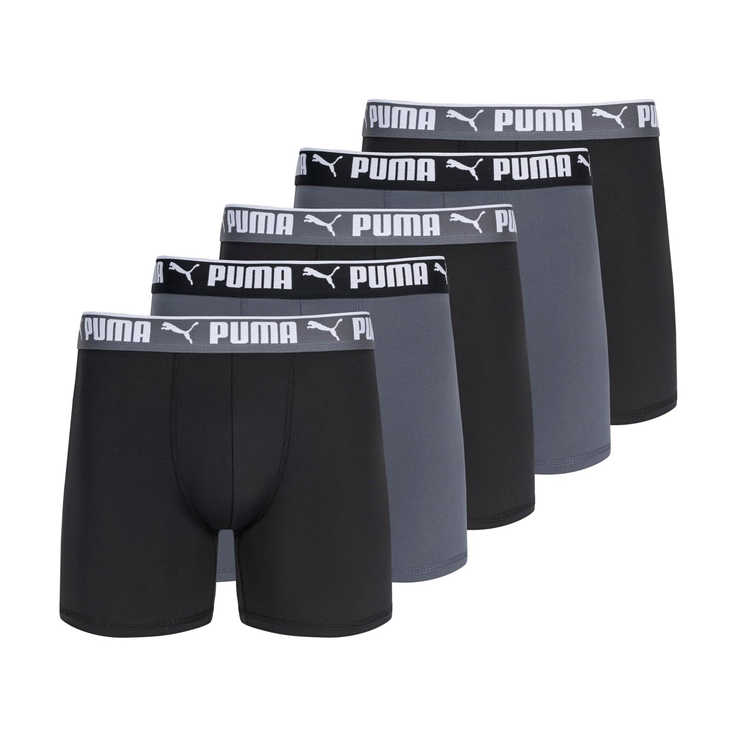 PUMA Calzoncillos Bóxer de Rendimiento para Hombre (Paquete de 5 / Talla M)