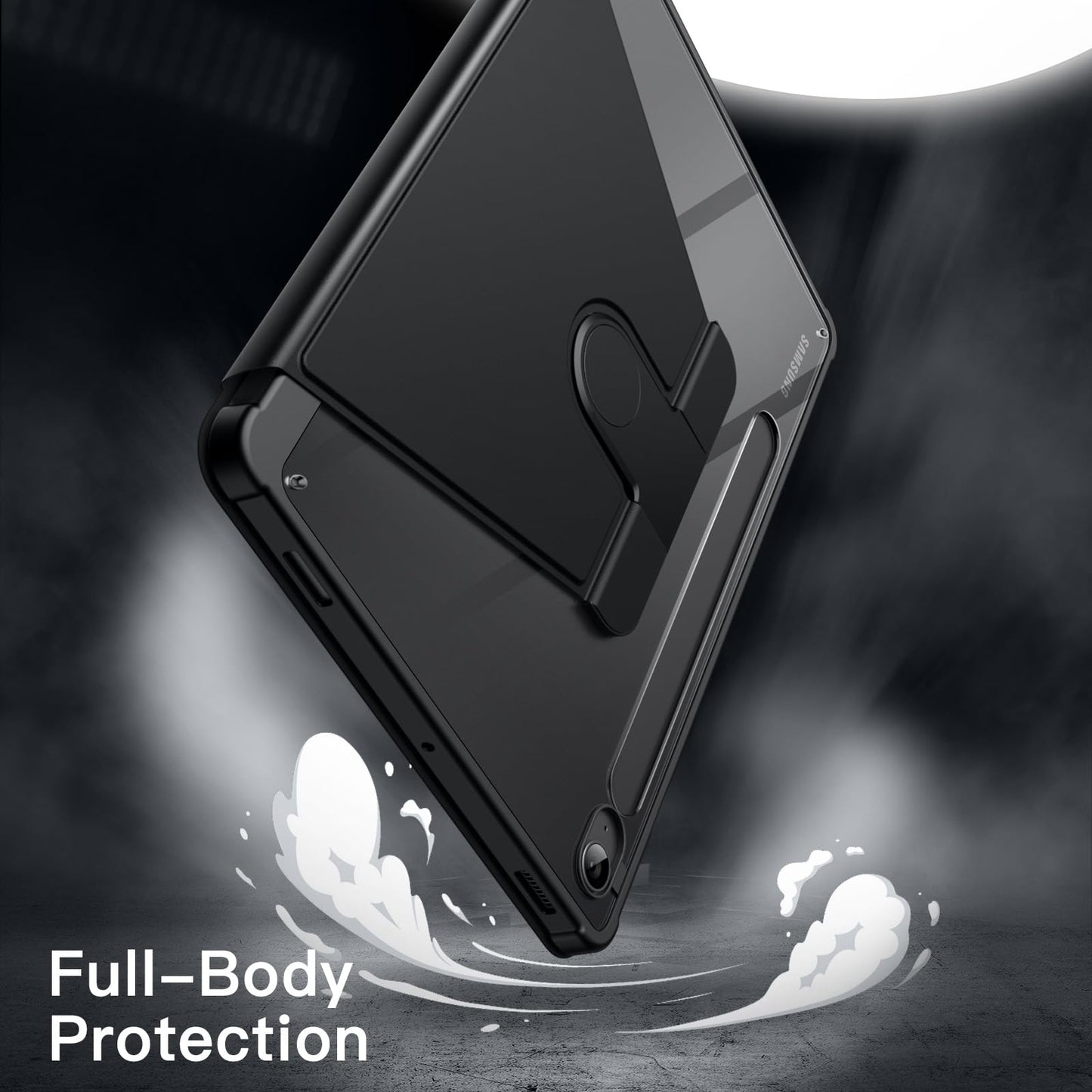 JETech Funda Giratoria para Samsung Galaxy Tab (Negro)