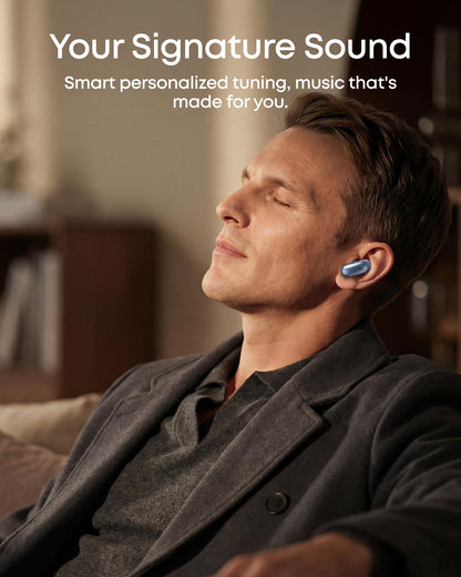 Soundcore Liberty 5 Pro,Guinness World Records-Certified Call Quality,Anker Thus™ AI Chip,Active Noise Cancelling Wireless Earbuds,Crystal-Clear Calls for Commute,Noisy Environments