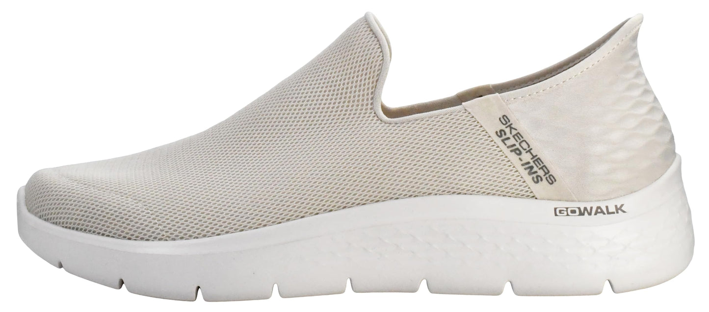Skechers Men's Go Walk Flex No Hands Slip ins Athletic Slip-On Casual Walking Shoe, Natural