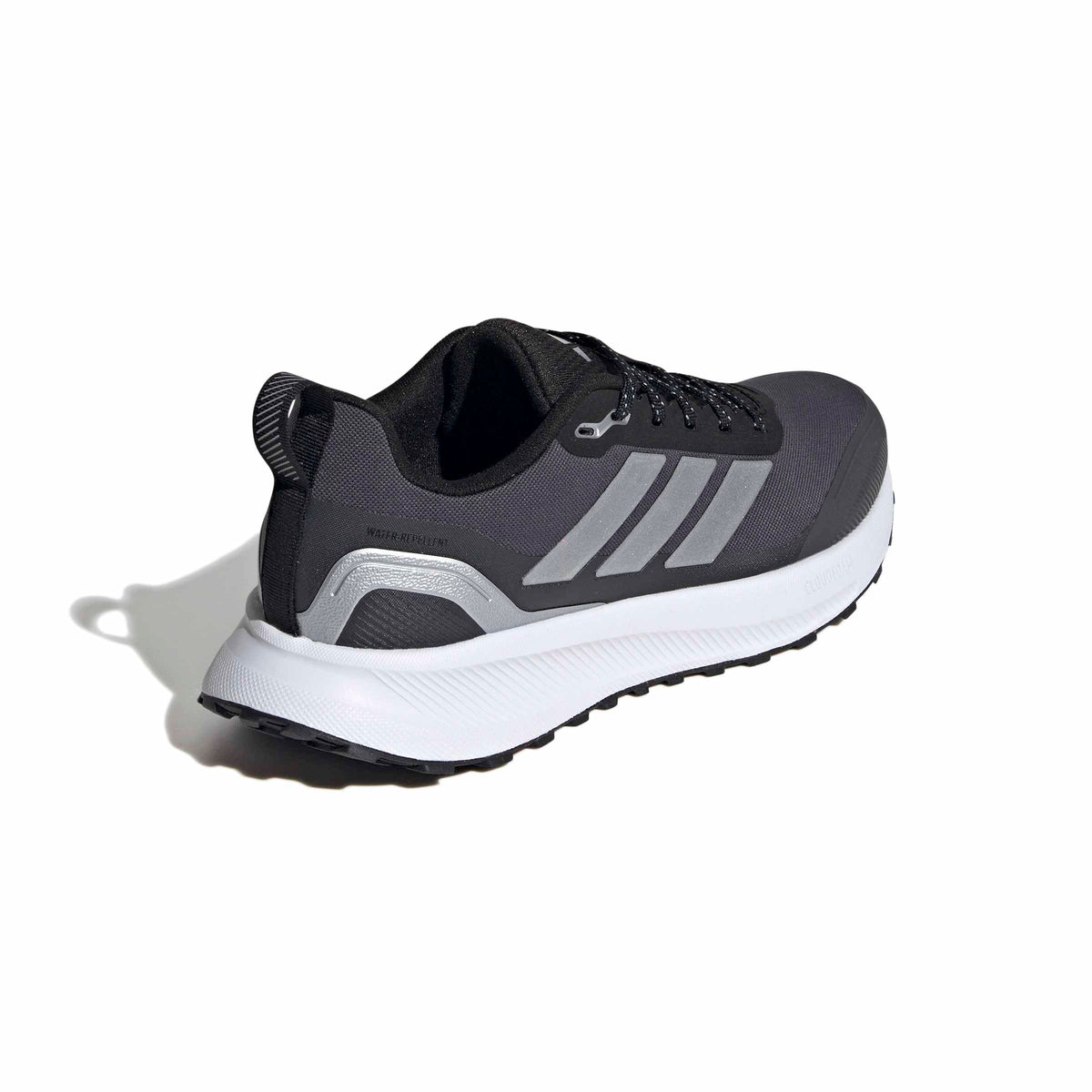 adidas Women's Run Falcon 5 Trail Running, Black/Silver Metallic/Carbon