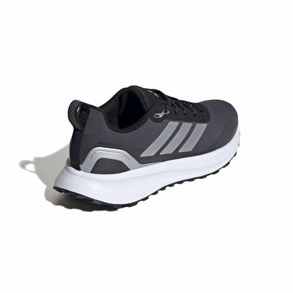 adidas Women's Run Falcon 5 Trail Running, Black/Silver Metallic/Carbon