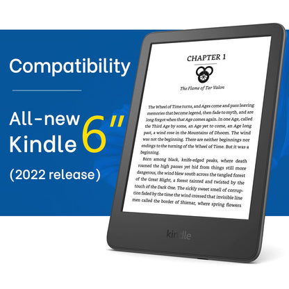CoBak Funda Inteligente para All New Kindle 6 Pulgadas 2024 y 2022 (Springtime Delight)
