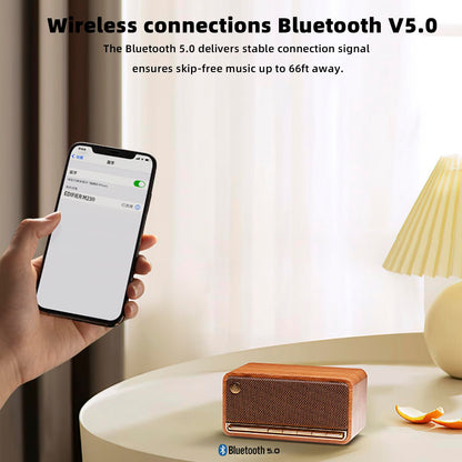 Edifier Altavoz Bluetooth de Madera Retro (Marrón / 20W)