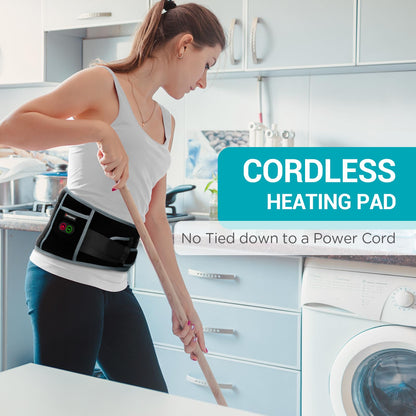 Comfytemp Almohadilla Térmica Inalámbrica con Masajeador