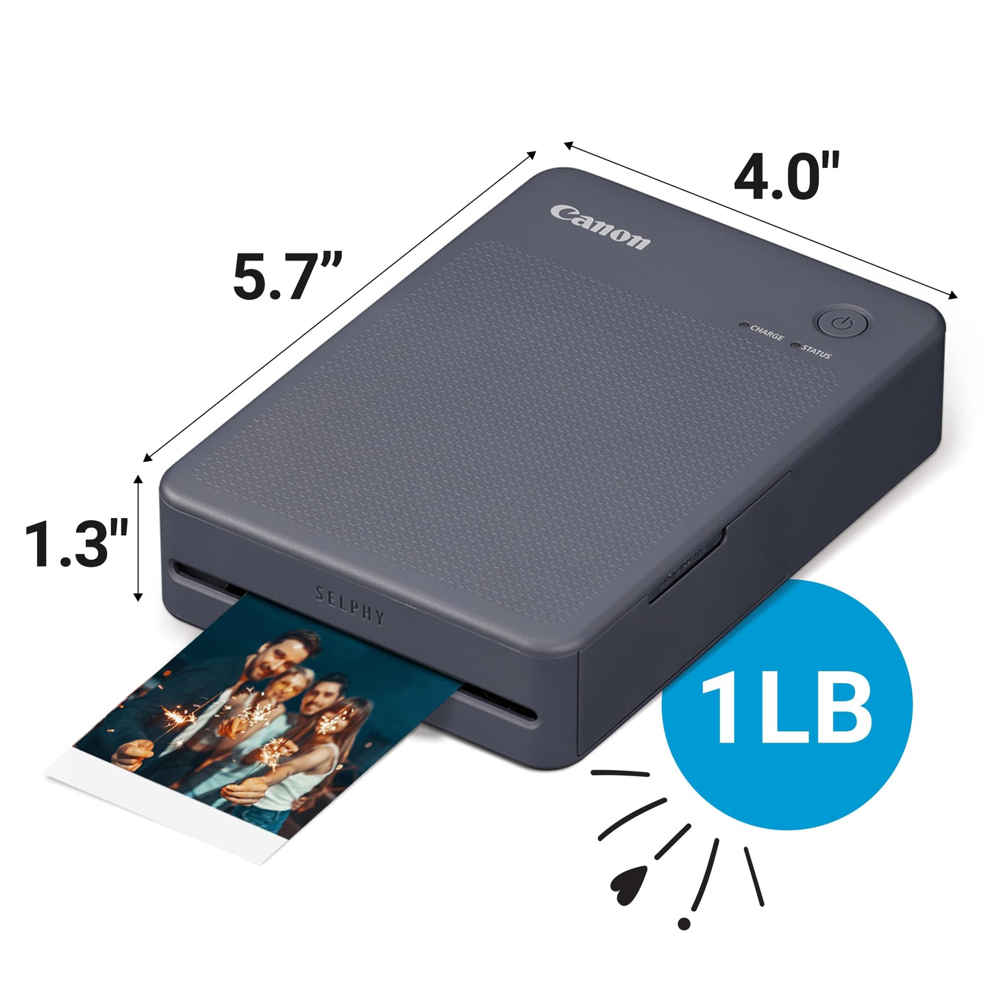 Canon SELPHY QX20 Impresora Fotográfica Compacta (Gris Oscuro)