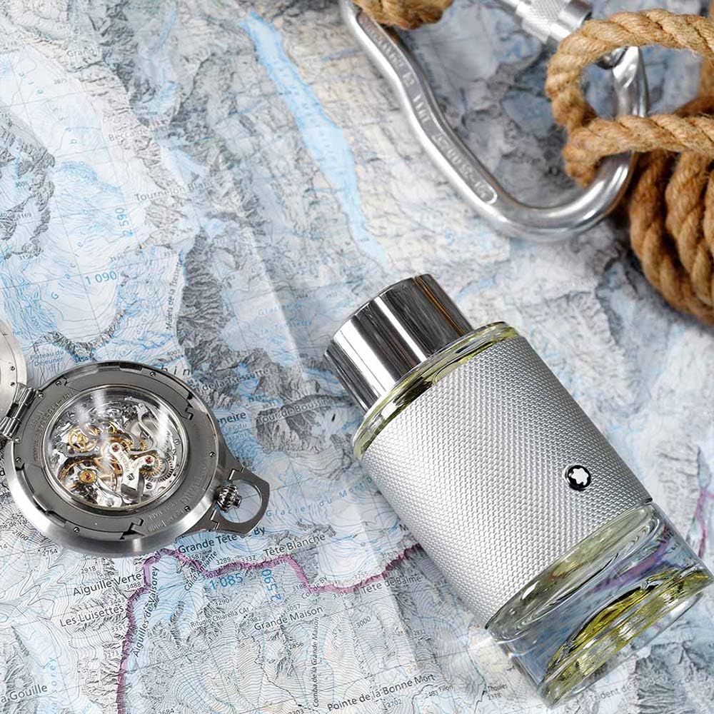 Mont Blanc Explorer Platinum para Hombre (1.0 oz / EDP Travel Spray)