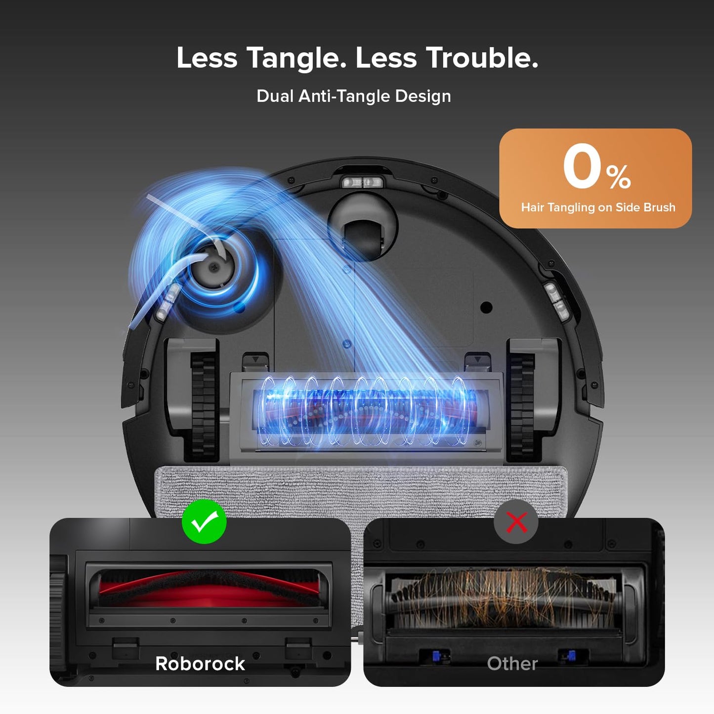 roborock Robot Aspirador y Trapeador Q10 S5+ (Negro)