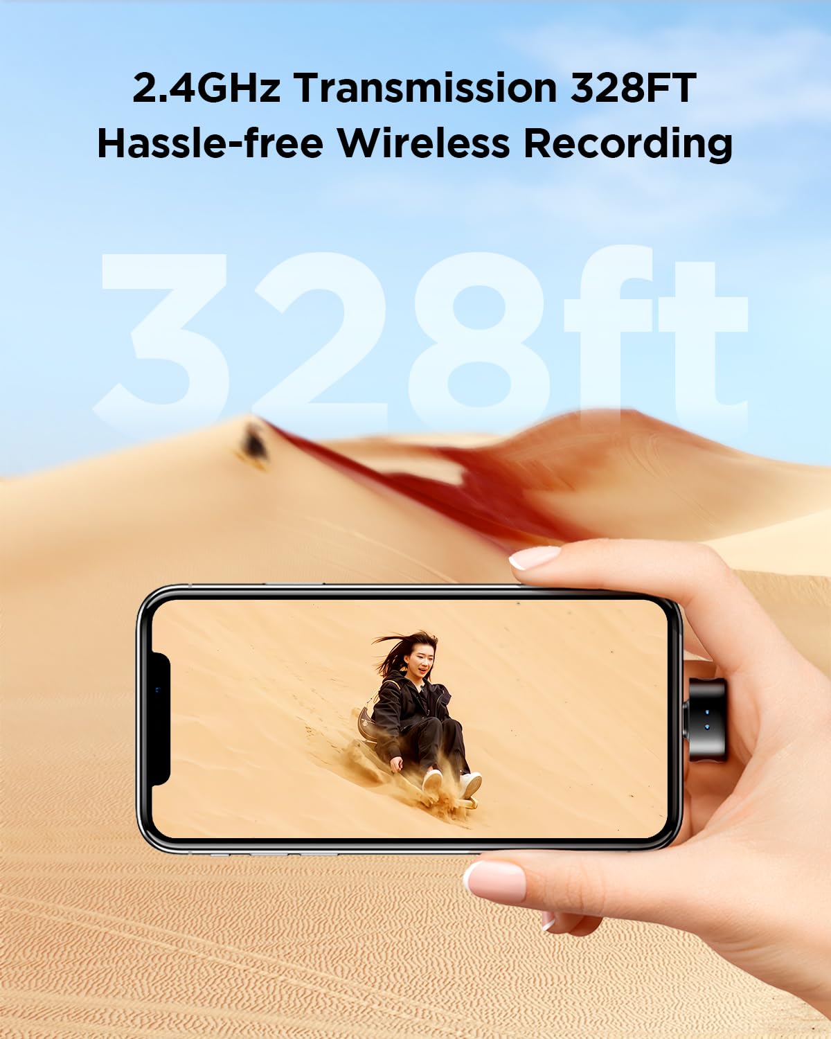 BOYA Magic-02 Wireless Lavalier Microphone, 30Hrs Battery,328FT Los Range,Safety Track&Limiter,4-in1 Mini Lapel Wireless Mic for Android iPhone Camera Laptop PC, Ai Noise Reduction for TikTok YouTube
