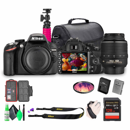 Nikon Kit de Cámara DSLR D3200 con Lente Zoom VR de 18-55mm