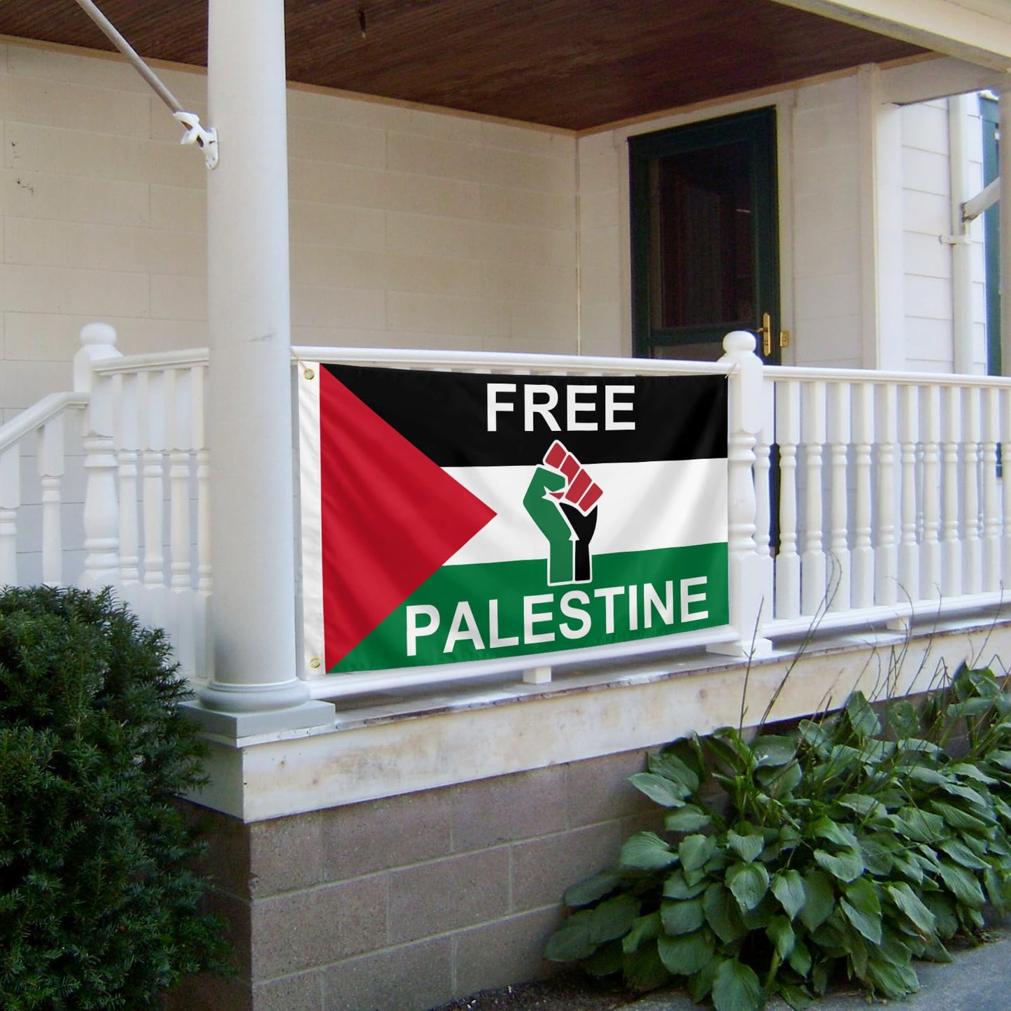 Bandera de Palestina Libre de 3x5 Pies (Colores Vibrantes)