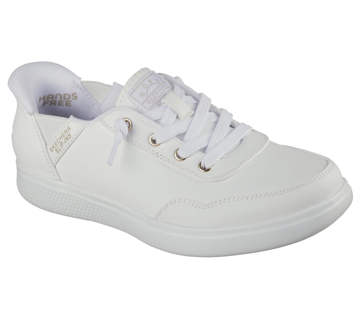 Skechers Women's Hands Free Slip-Ins Bobs Skip – B Cute Classic, White