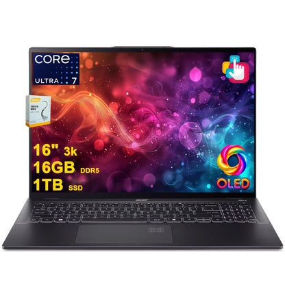 Acer Swift 16 AI PC Laptop (Pantalla 3K OLED / 1TB SSD)