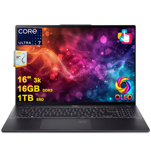 Acer Swift 16 AI PC Laptop (Pantalla 3K OLED / 1TB SSD)