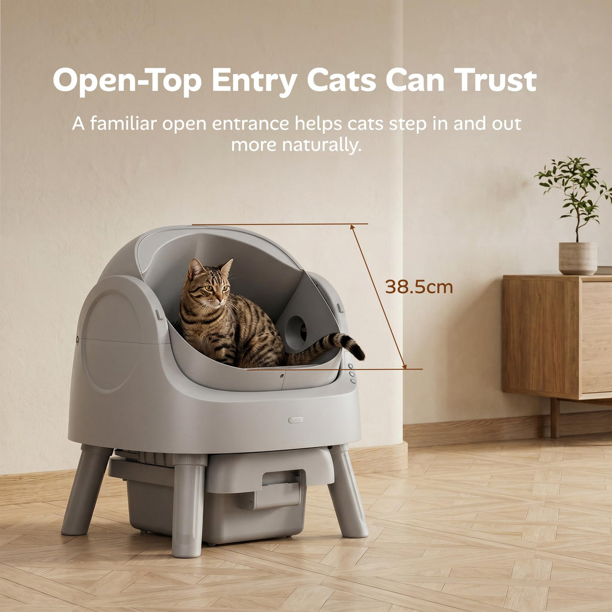 Mimfam Arenero Automático Autolimpiable (Grey)