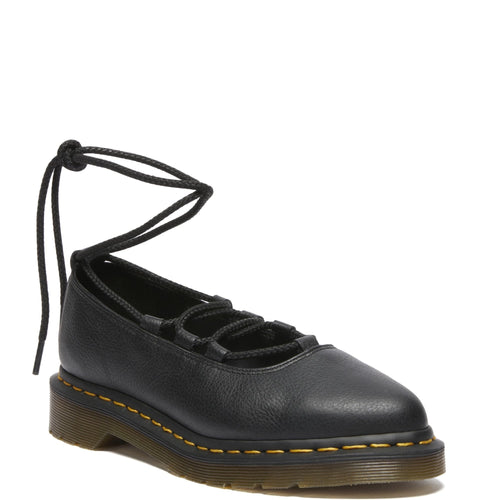Dr. Martens Women's Elphie II Lace Up Shoe, Black Virginia