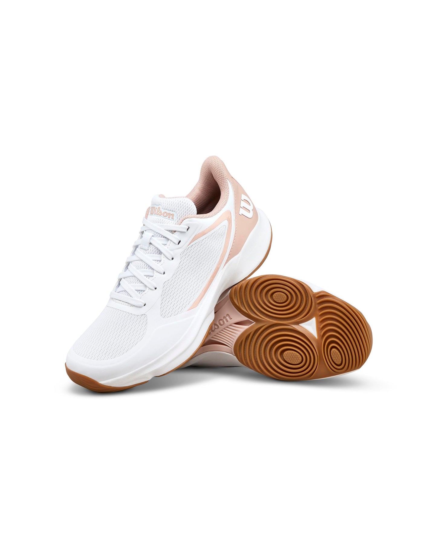 WILSON Hurakn Lite Women's Padel Shoe - White/Cameo Rose/Gum
