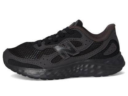 New Balance Kid's Fresh Foam Arishi Lux V1 Bungee Running Shoe, Black/Black Cement