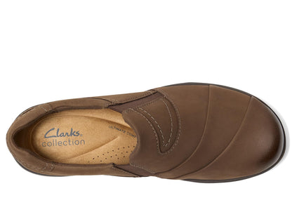 Clarks Collection Women's Carleigh Abby Loafer, Mushroom Nubuck