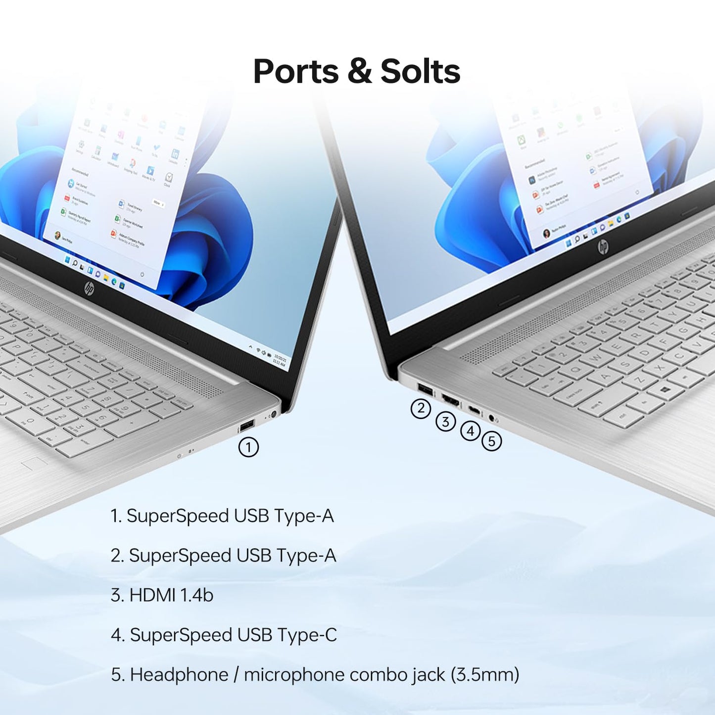 HP Laptop Táctil de 17.3" HD+ (1TB SSD / 32GB RAM / Silver)