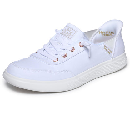 Skechers Women's Hands Free Slip-Ins Skip Cute - B Cute Sweet Sneaker, White