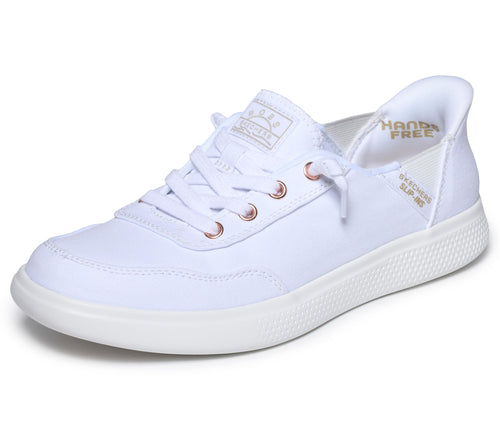 Skechers Women's Hands Free Slip-Ins Skip Cute - B Cute Sweet Sneaker, White