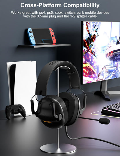 SENZER SG500 Audífonos Pro Gaming (Negro)