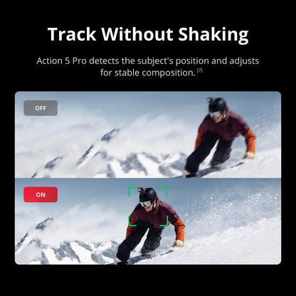 DJI Osmo Action 5 Pro Standard Combo, Waterproof Action Camera with 1/1.3" Sensor, 4K/120fps Video, Subject Tracking, Stabilization, Dual OLED Touchscreens, 47GB Built-in Storage, Vlogging Camera