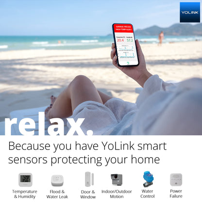 YOLINK Sensor de Contacto Inteligente para Exteriores LoRa