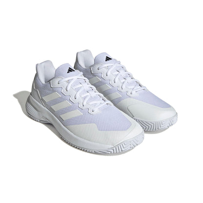 Adidas Mens Game Court 2 White/White/Matte Silver 9