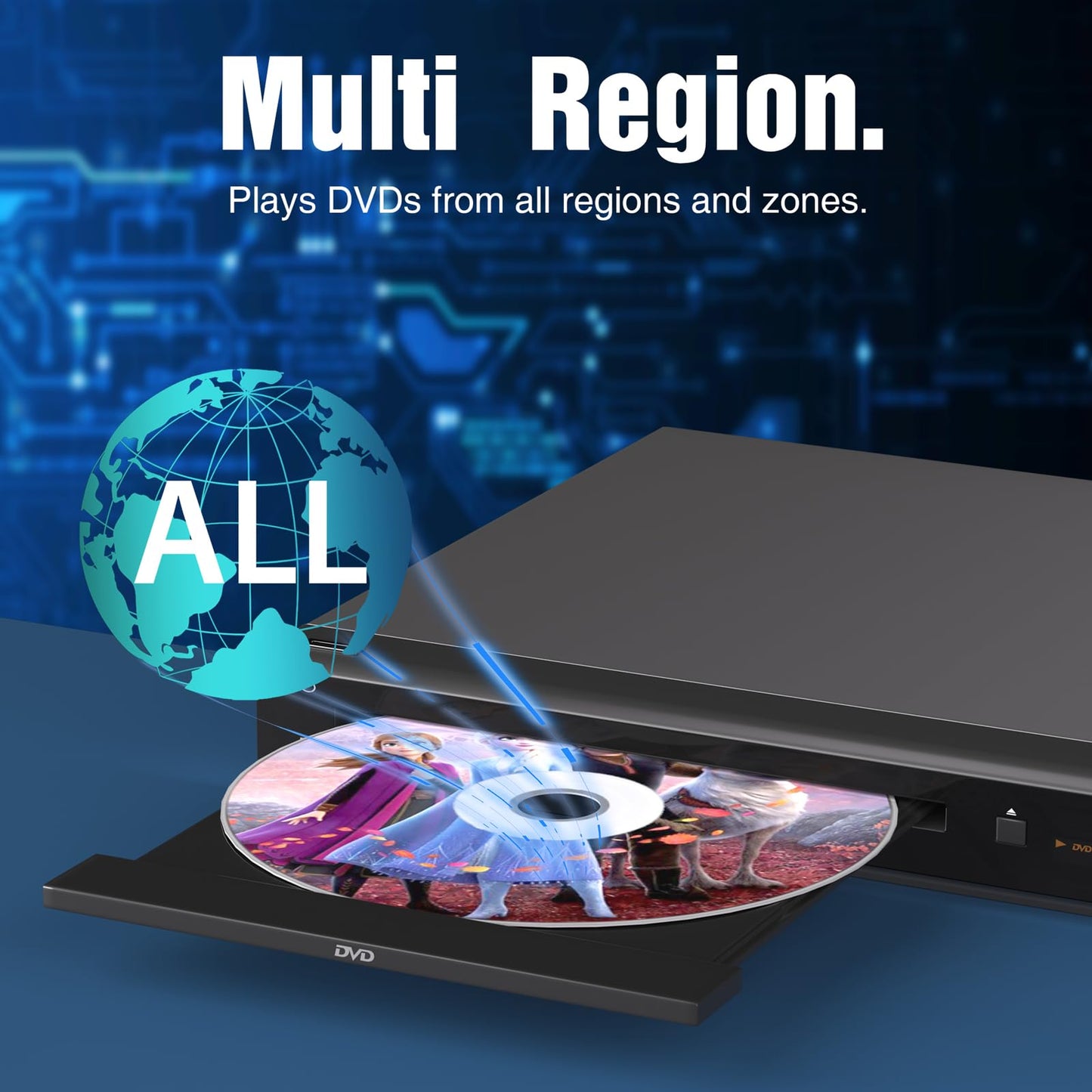 MEGATEK Reproductor de DVD HDMI Multirregión