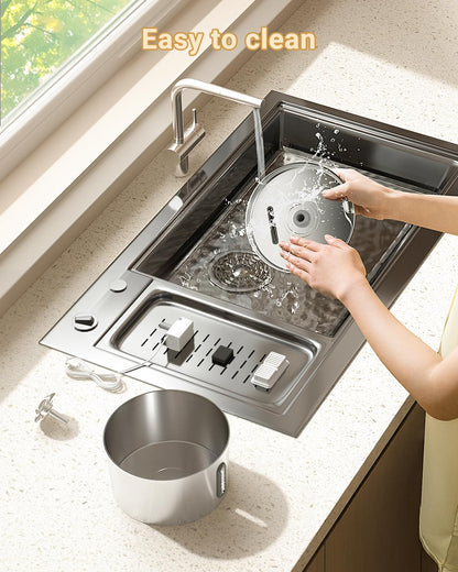 Fuente de Agua Automática de Acero Inoxidable (2.2L / 74oz)