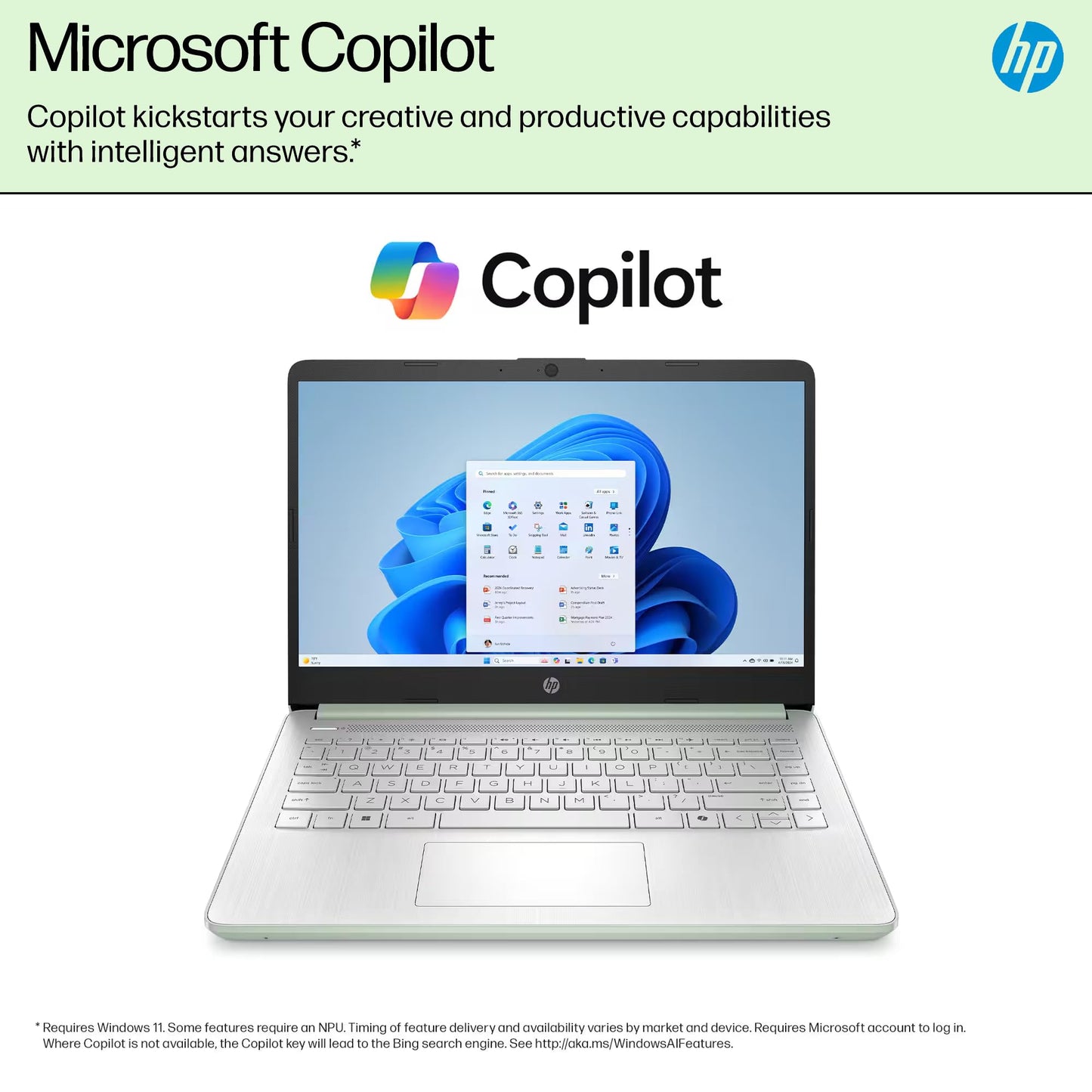 HP Laptop Insignia de 14" 2025 (628GB / Green)