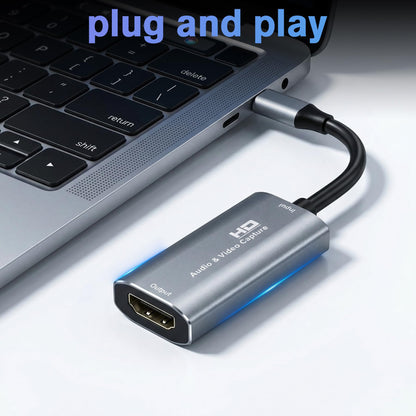 Tarjeta de Captura de Video HDMI (Plata / Soporte 4K)