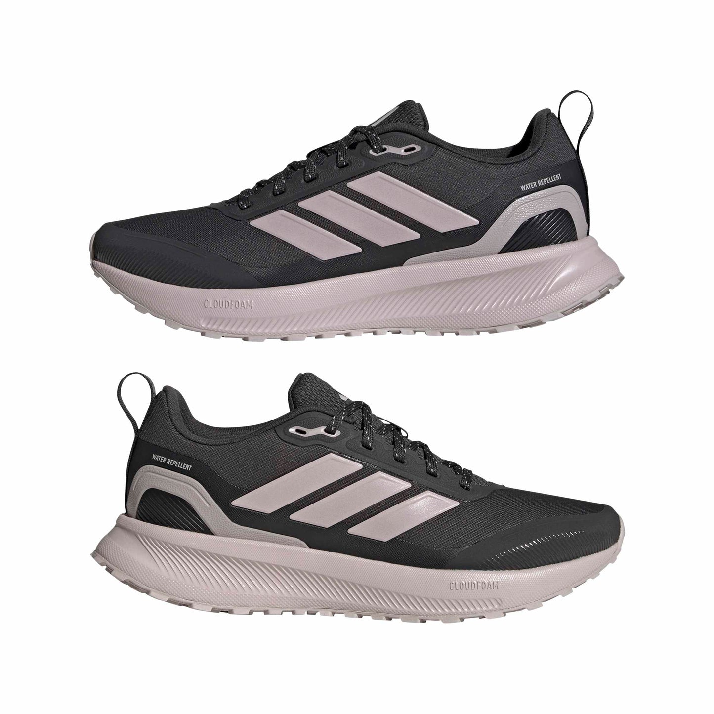 Adidas Women's Run Falcon 5 Trail, Carbon/Ice Purple/Black