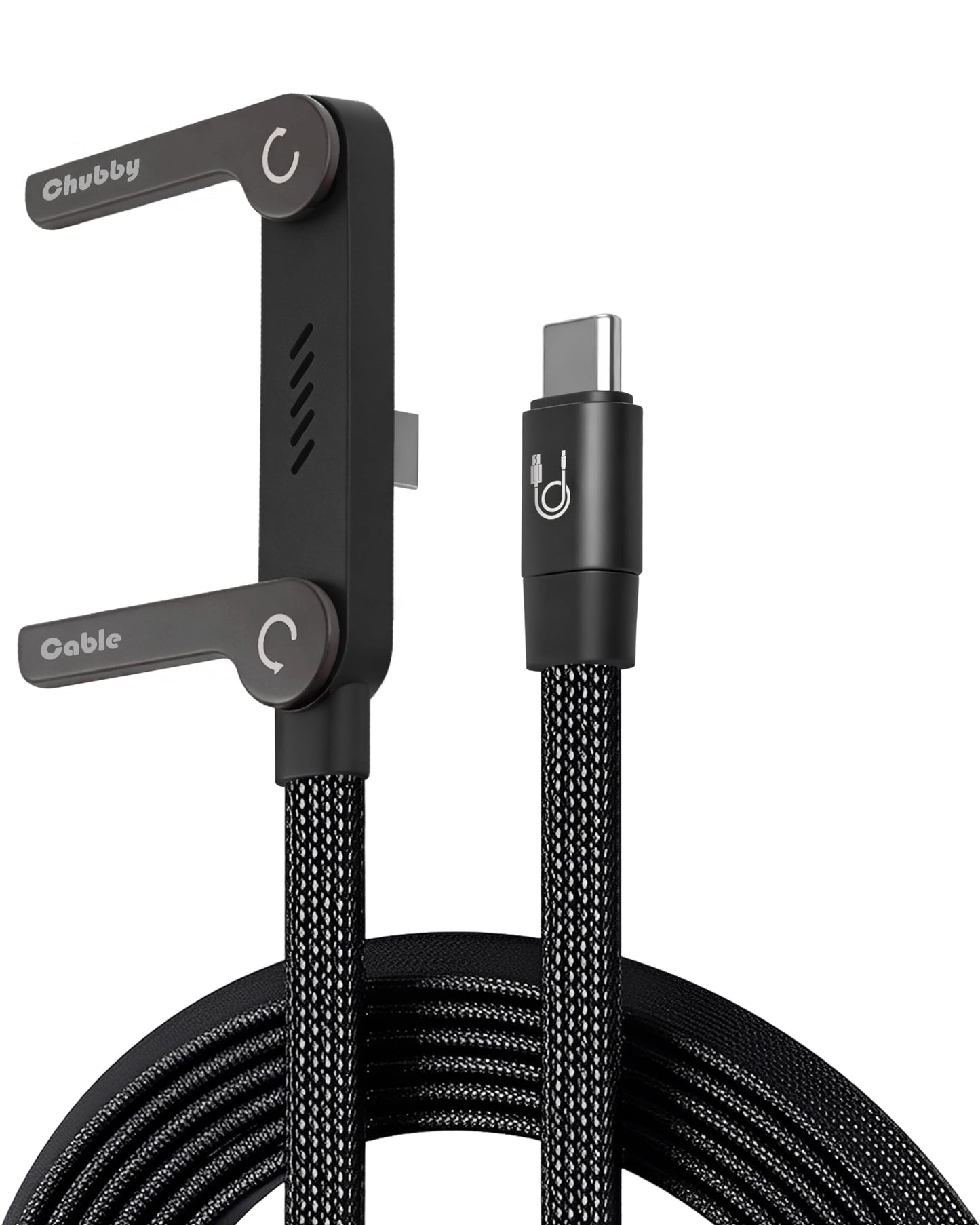 chubbycable Cable de Carga Rápida StandLite 240W (4.9FT / Black)