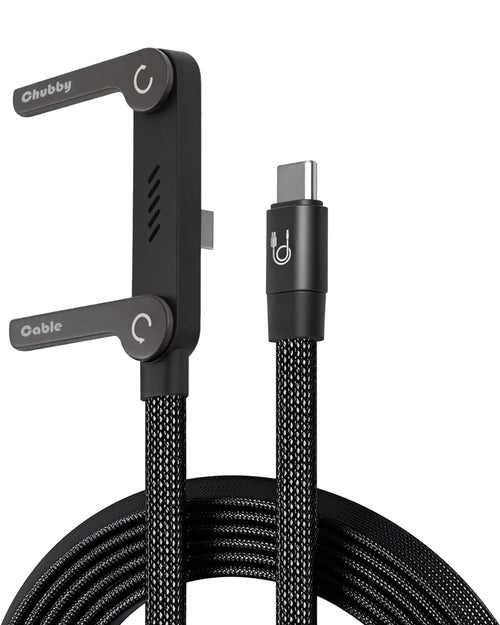 chubbycable Cable de Carga Rápida StandLite 240W (4.9FT / Black)